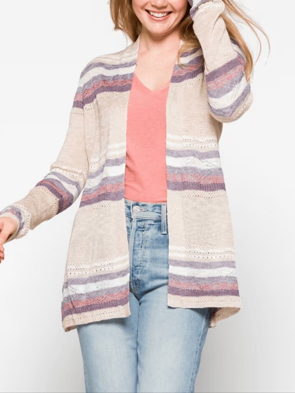 Lety & Me - Corinne Crochet Knit Cardigan